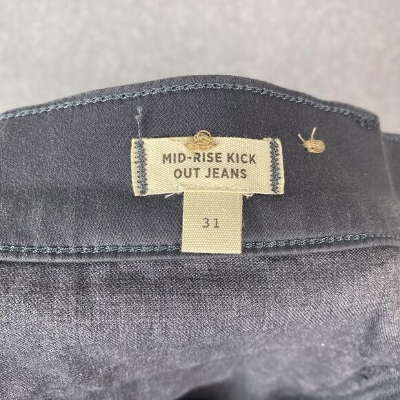 Madewell Womens 31 Kick Out Crop Pants in Dark Pavement - Picture 9 of 10